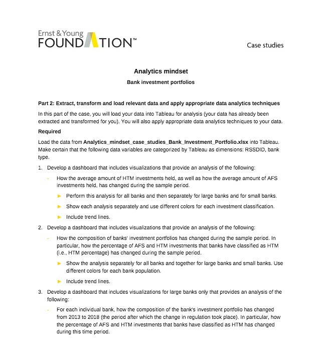 Ernst & Young FOUND ATION " Case studies