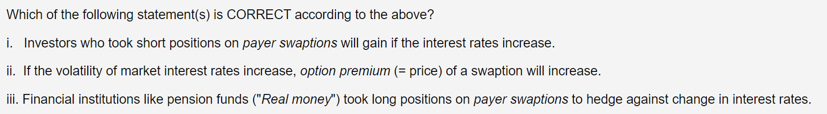 Please judge the given three statements base on