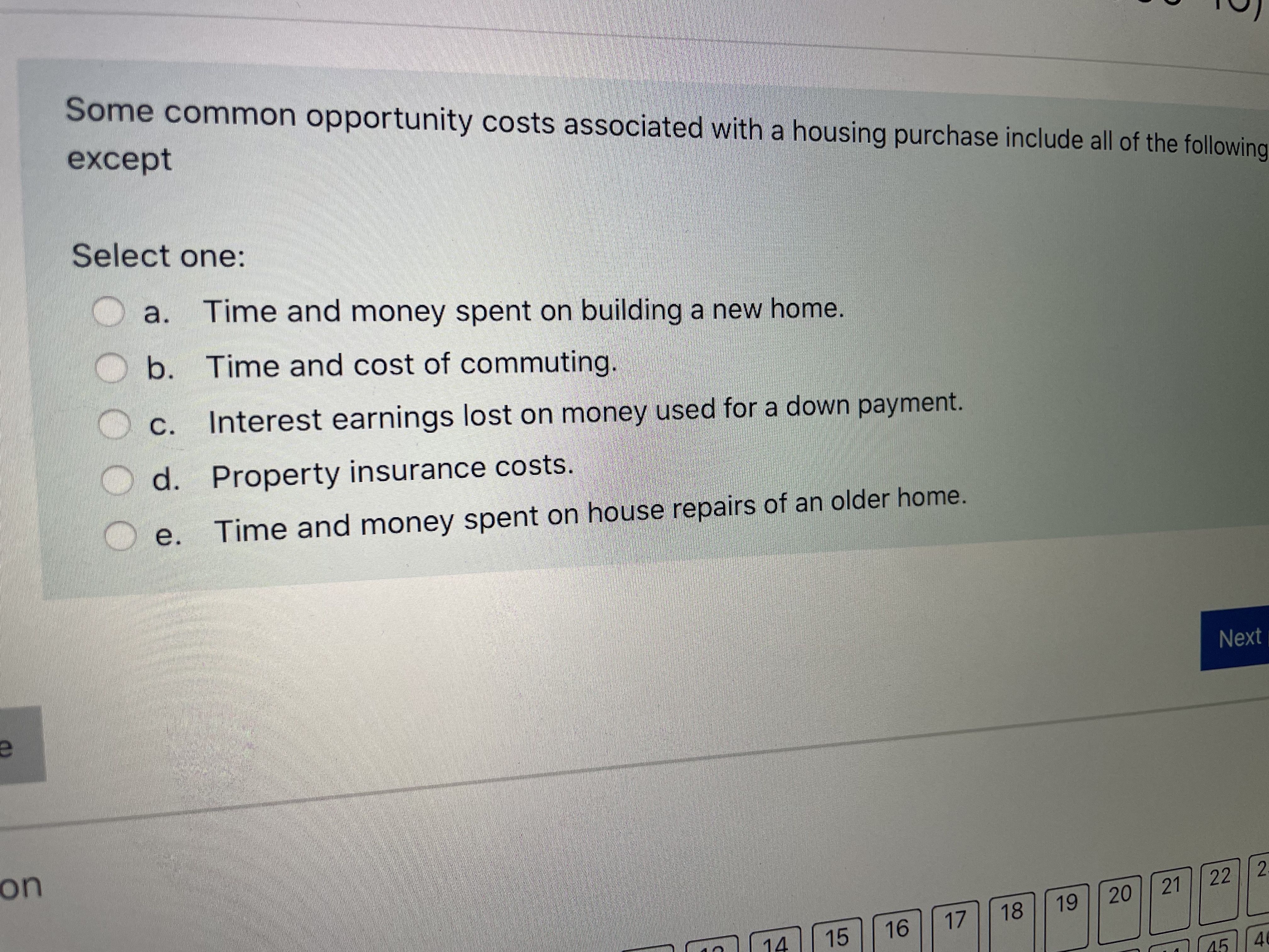 Collateral does not include Select one: a.