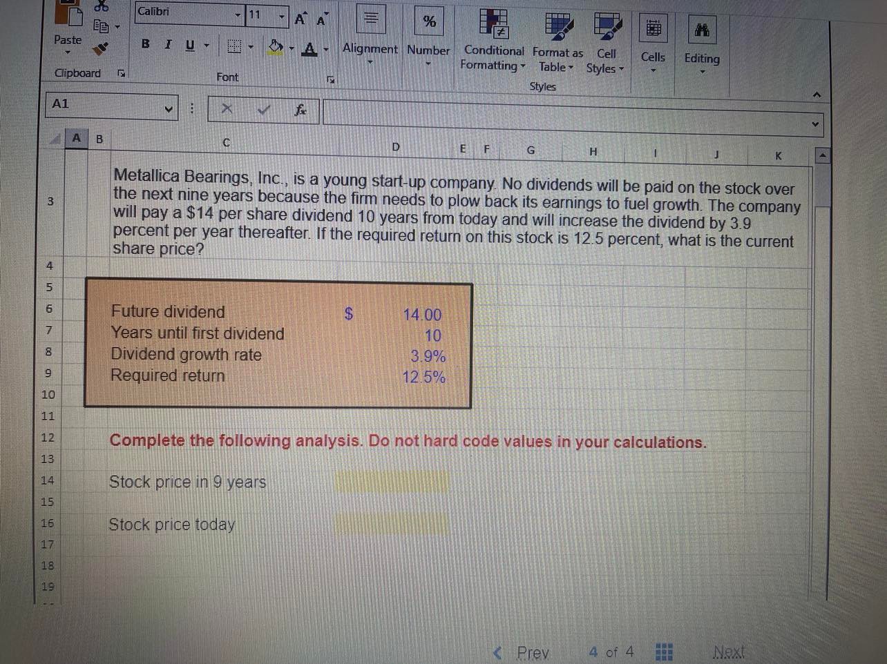 Calibri 11 A A Paste BIUT A - Alignment Number