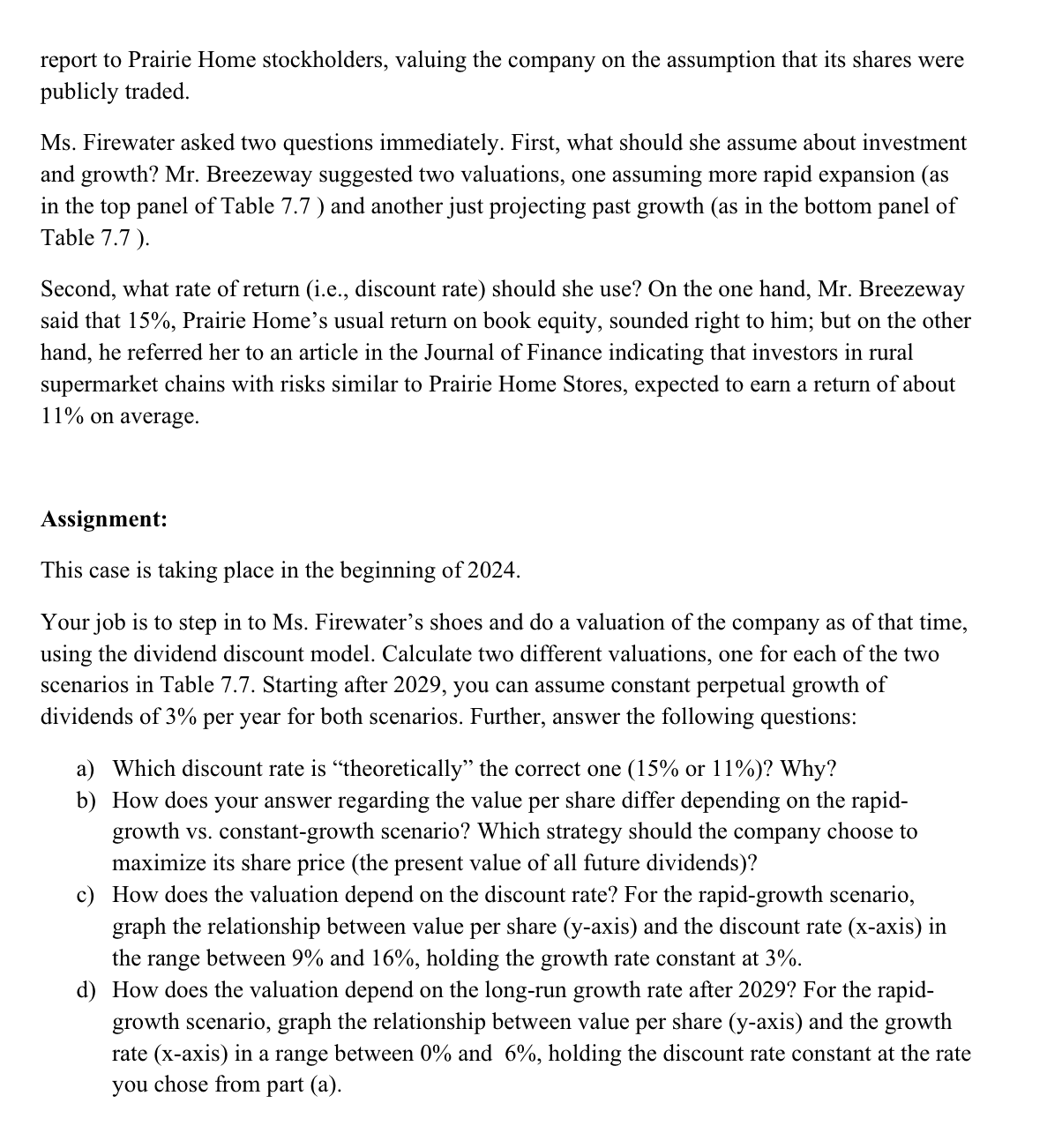 Case description: (note: the case takes place in