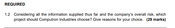 Additional information: Computron Industries is