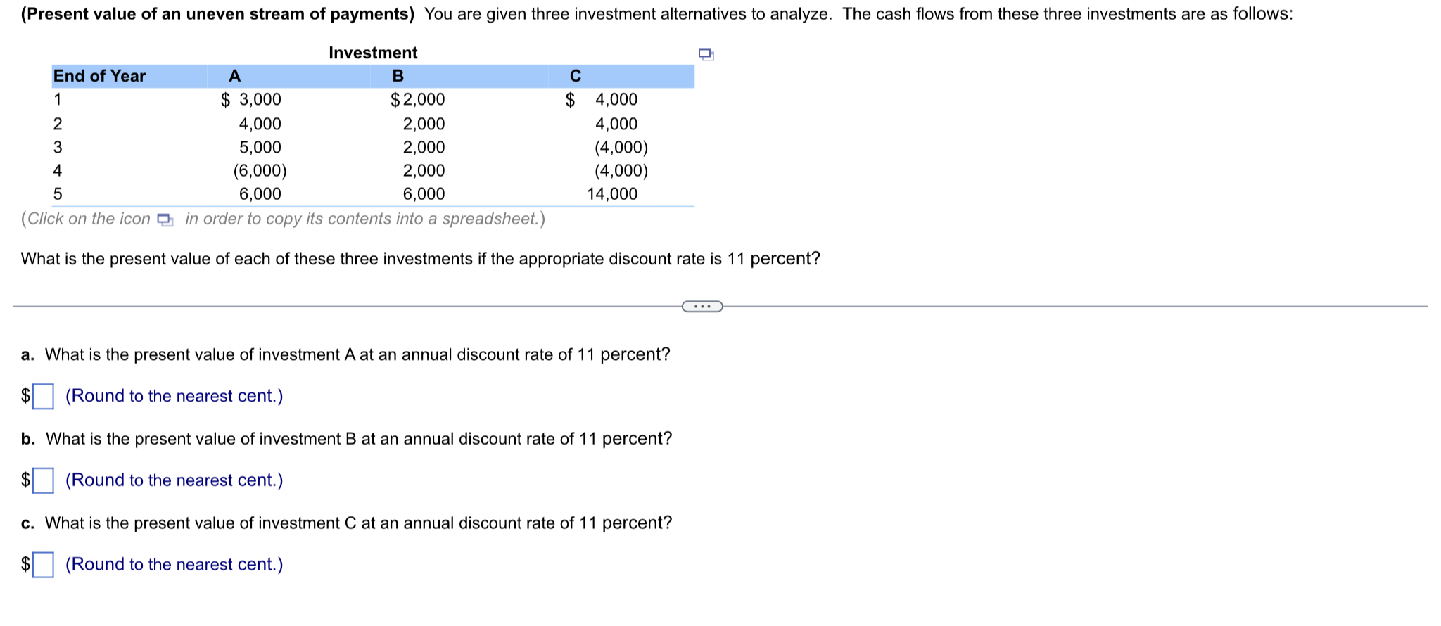 answer for automatic like. (Present value of