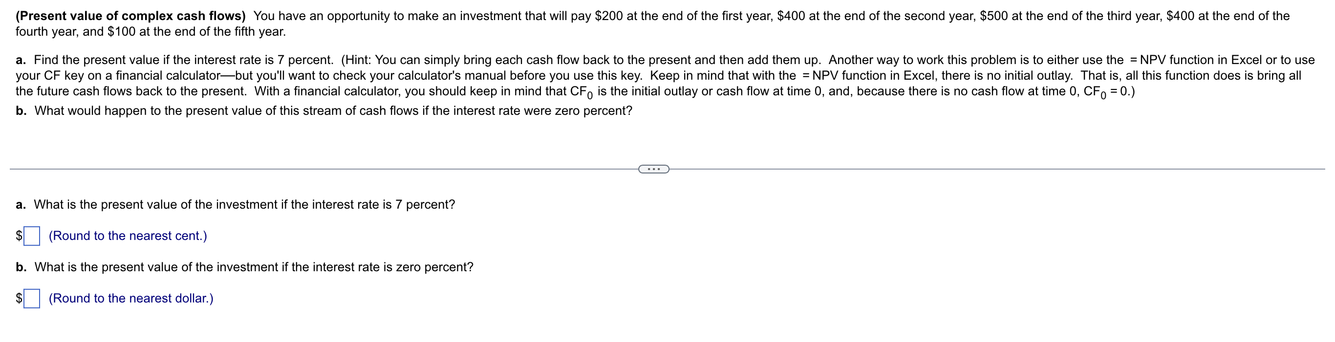 answer for automatic like. (Present value of