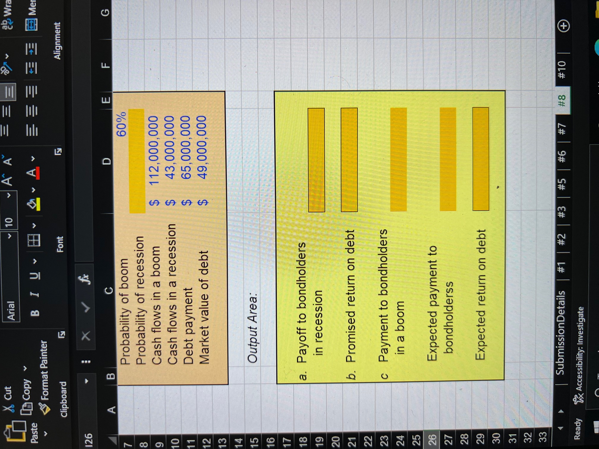 X Cut Arial 10 AA ap Wra [ Copy Paste BIUV A Me