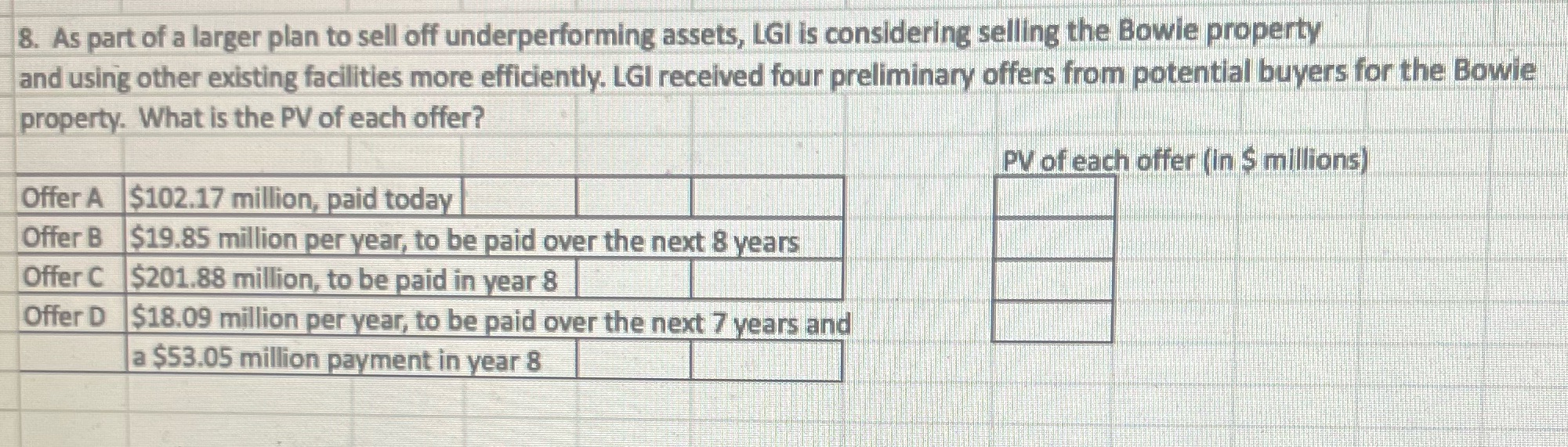 As part of a larger plan to sell off