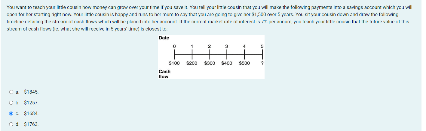 You want to teach your little cousin how money