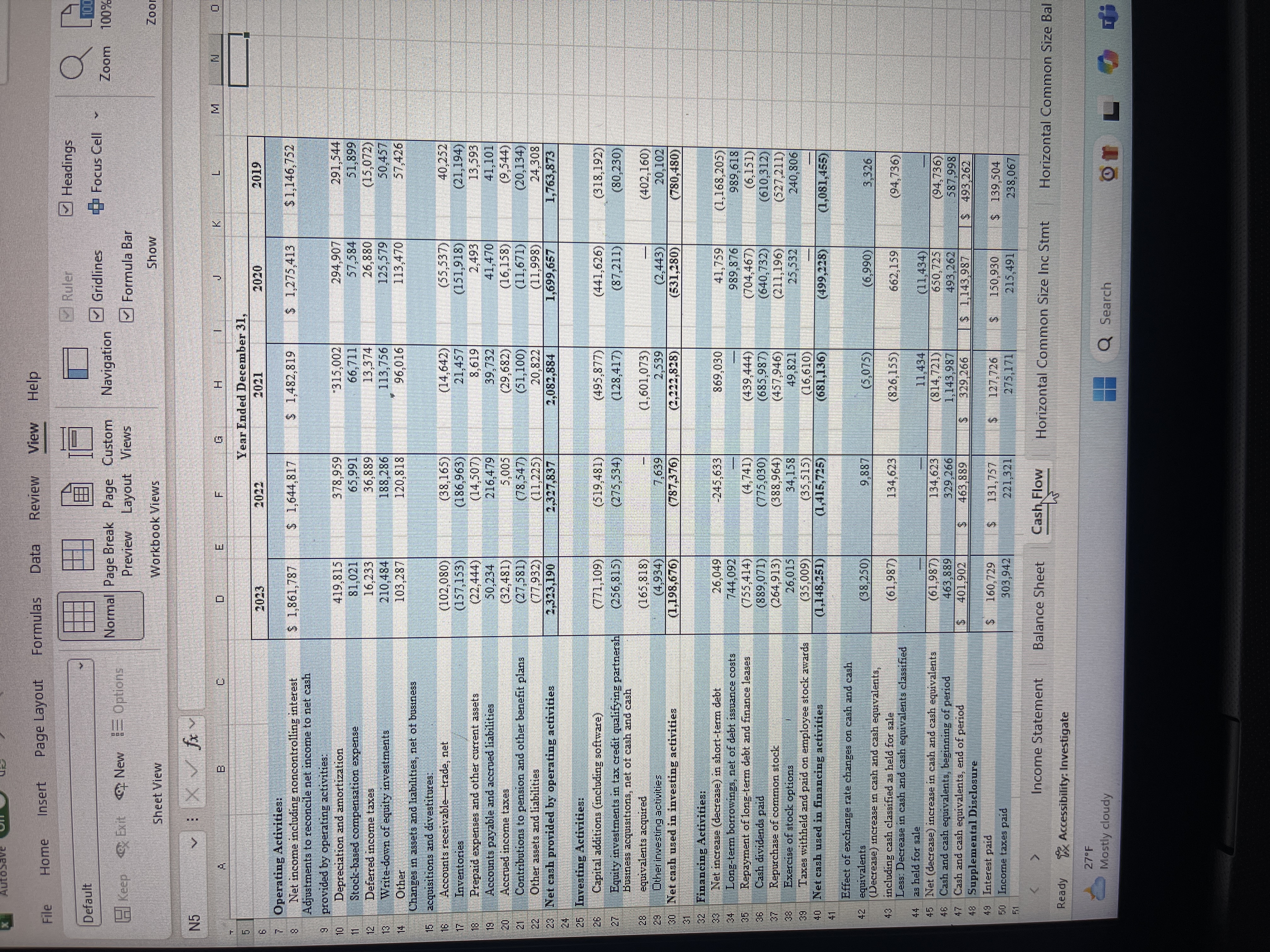 Include a final conclusion that concludes whether