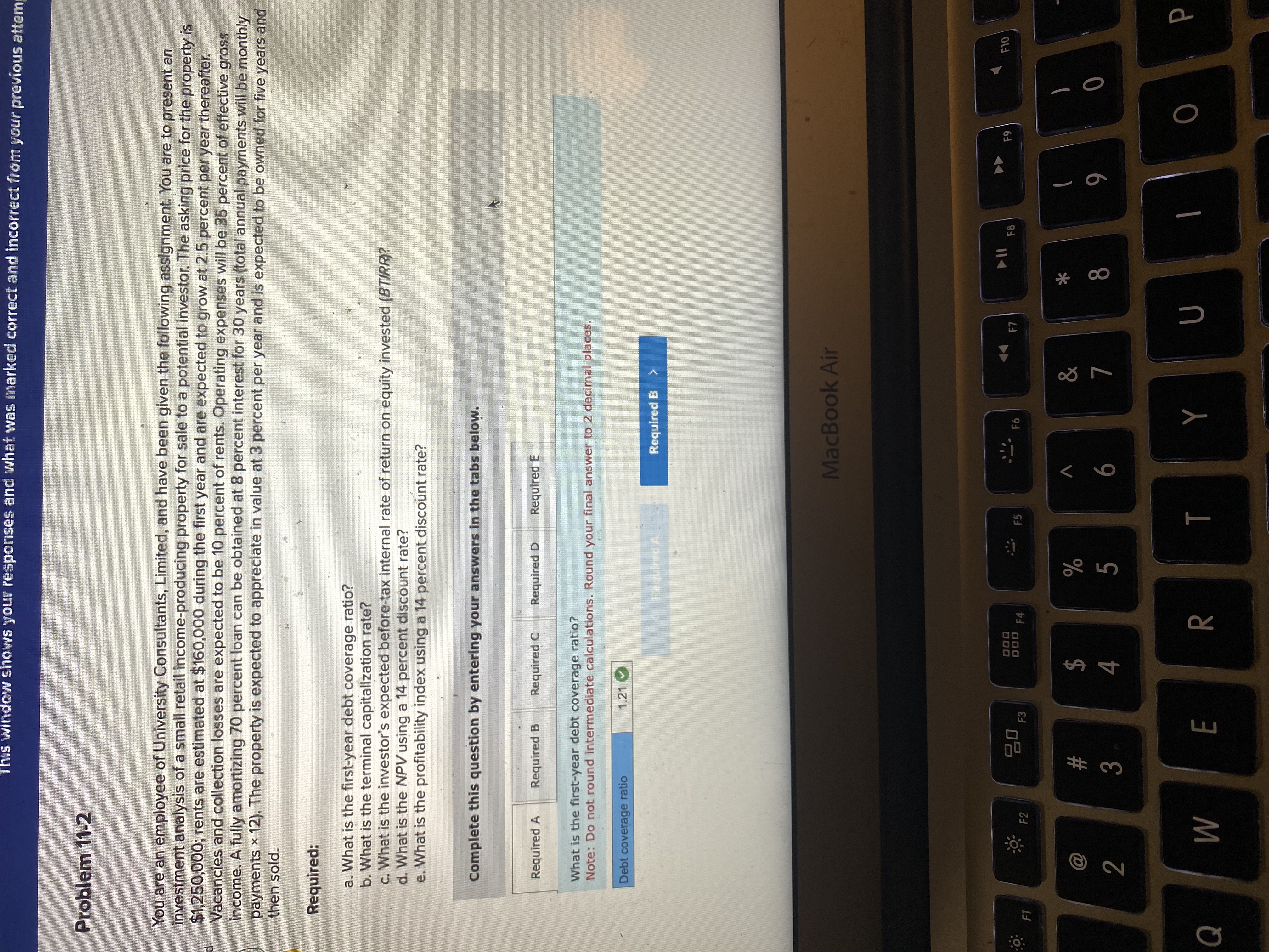 This window shows your responses and what was