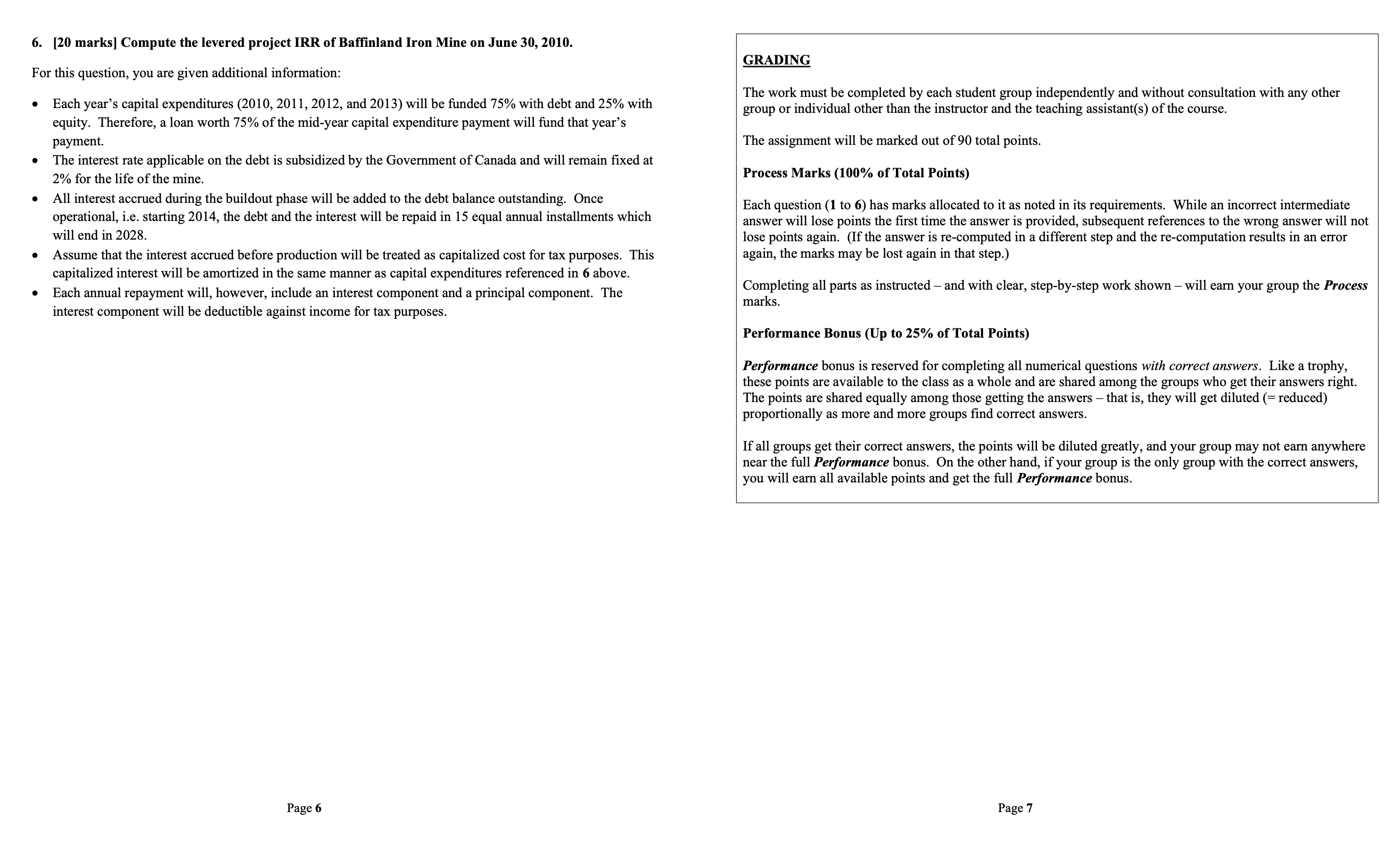 Please write the solution only for question 6.