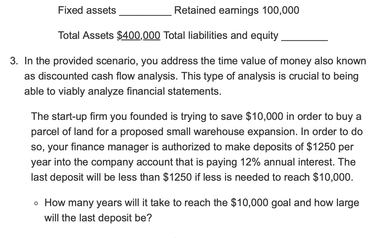 Must Show Work Problems: 1. Complete problem: