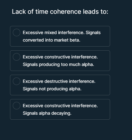 You're deploying a long term SDCA strategy.