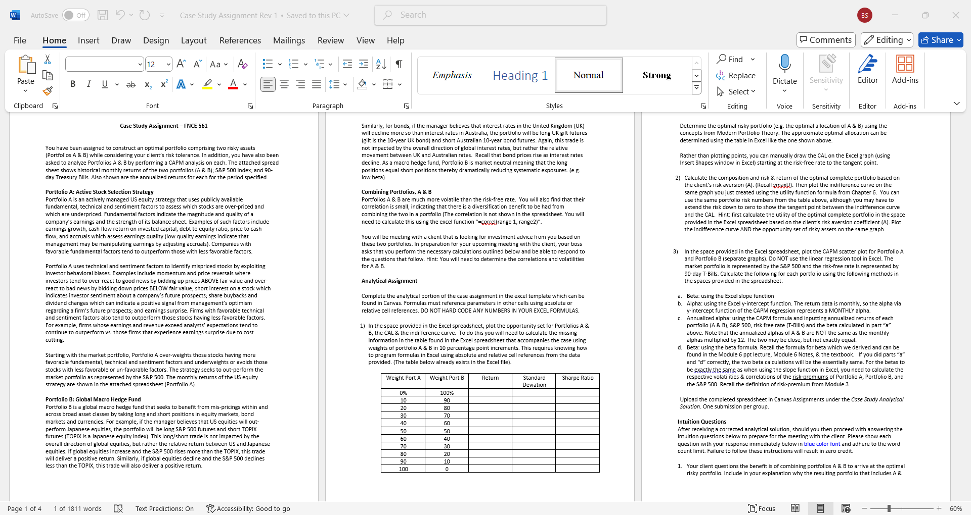 W AutoSave Case Study Assignment Rev 1 . Saved to