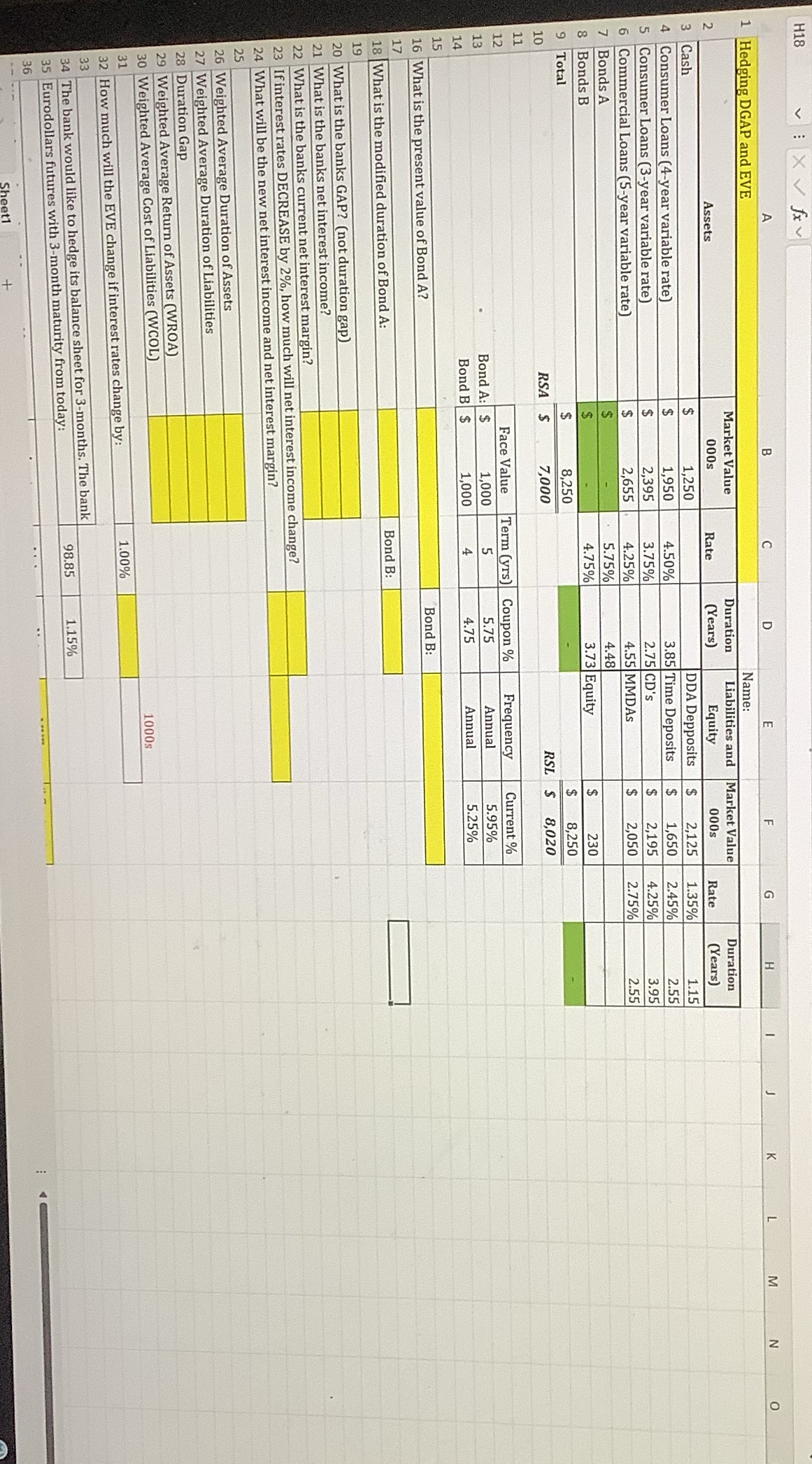 H18 Z O LU G E I 1 Hedging DGAP and EVE Name: