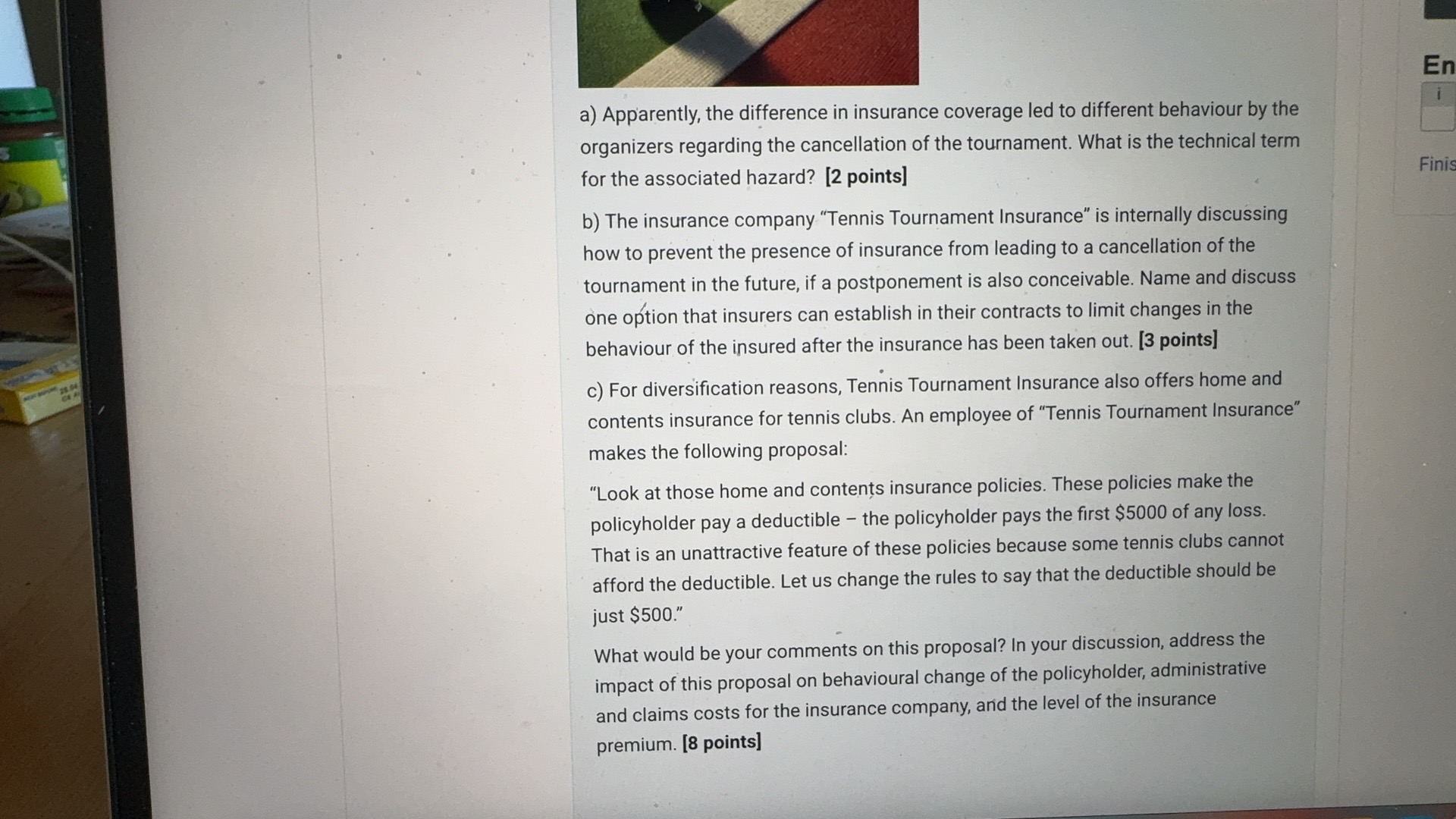 Question 27 Discussion/Calculation Question [13