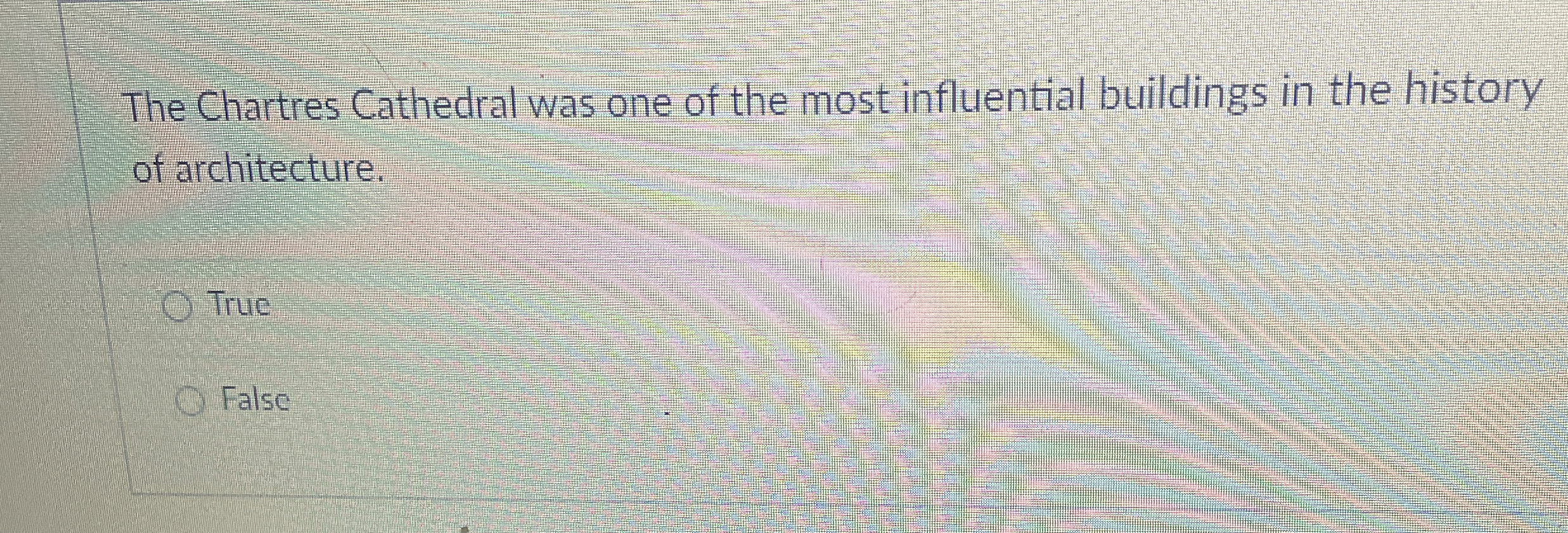 The Chartres Cathedral was one of the most