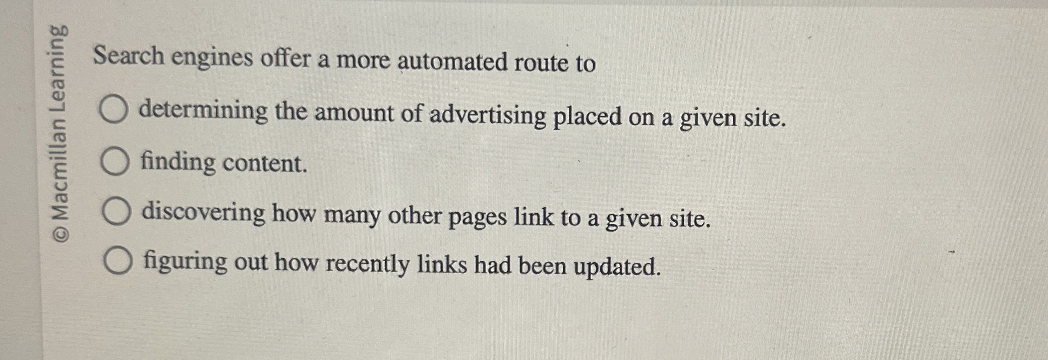 Search engines offer a more automated route to