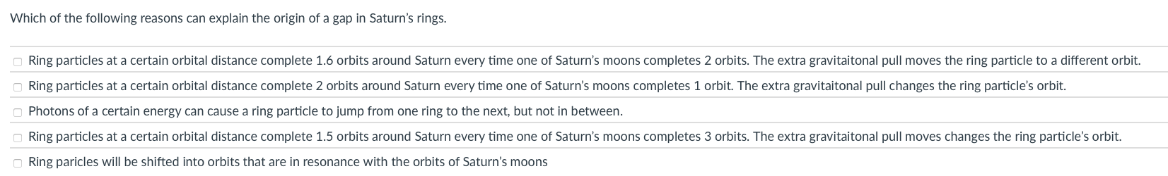 Which of the following reasons can explain the