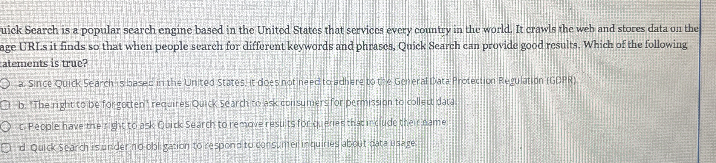 uick Search is a popular search engine based in