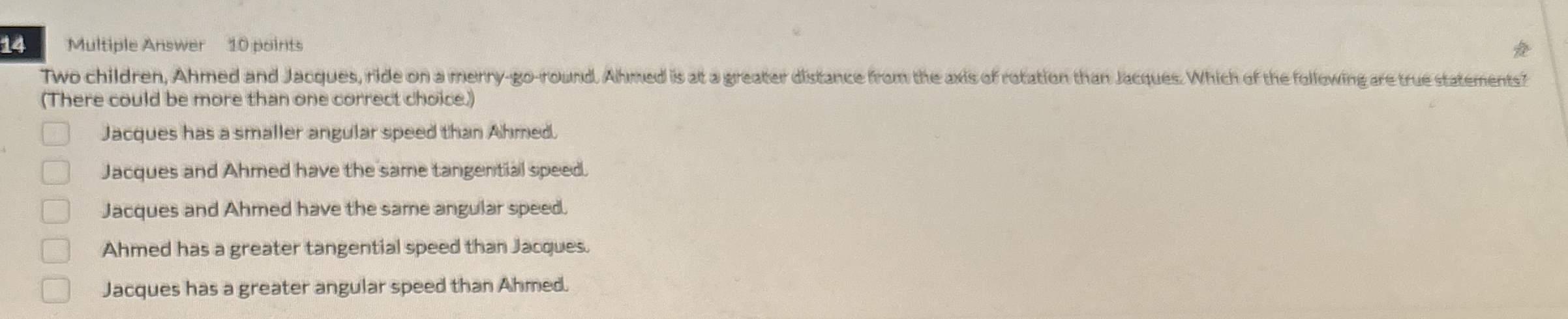 1 4 Multiple Ariswer 1 0 poilits Two children,