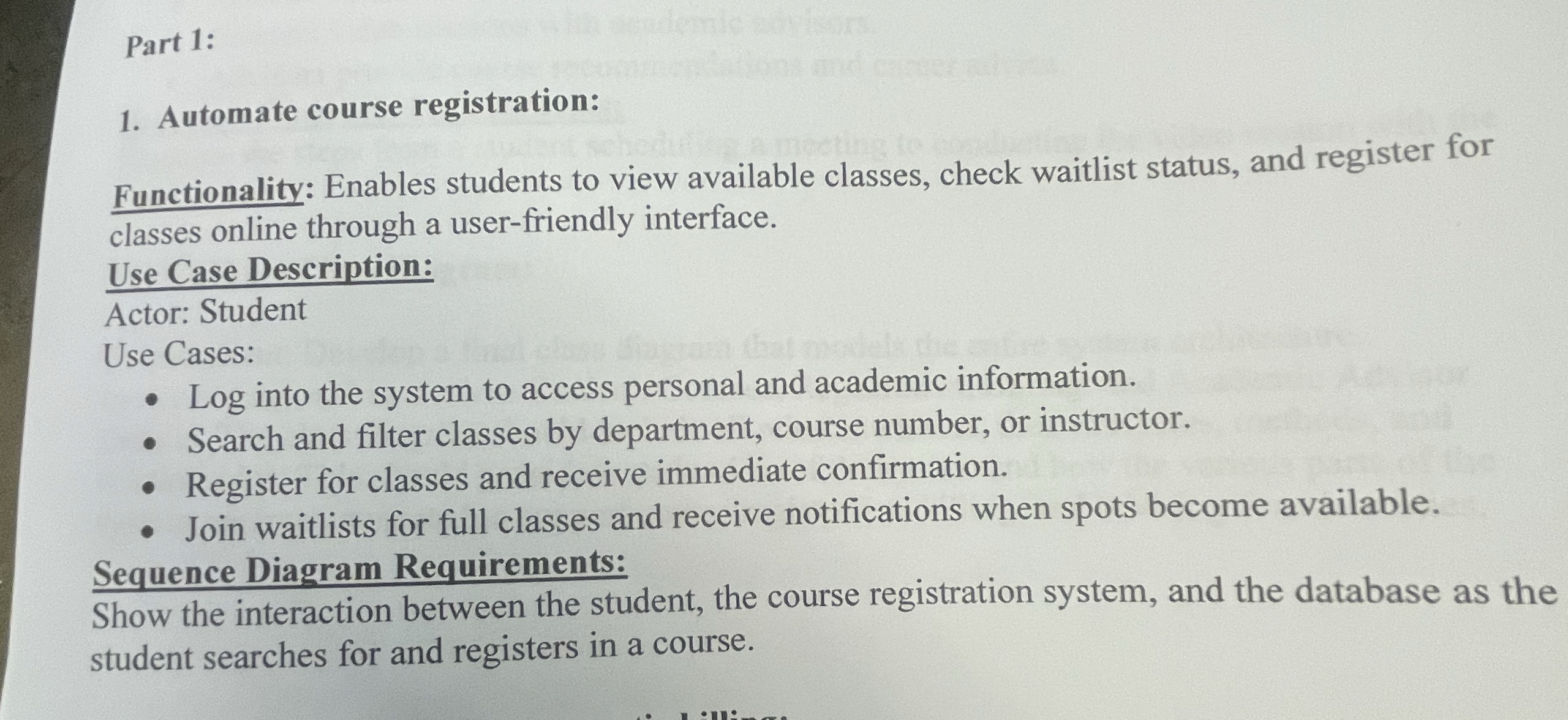 Part 1 : Automate course registration: