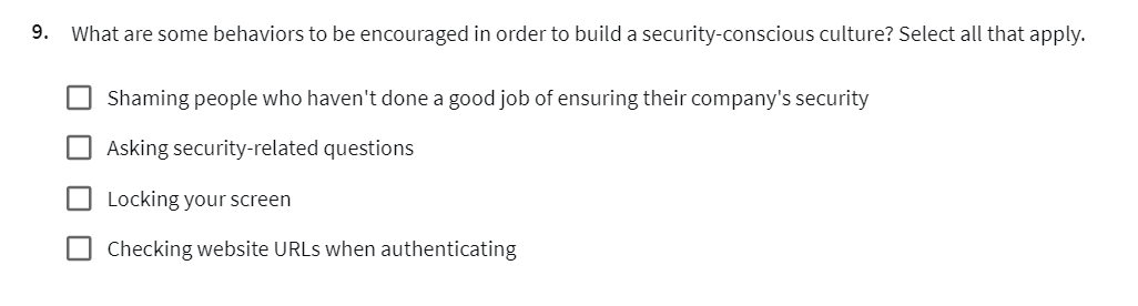 What are some behaviors to be encouraged in order