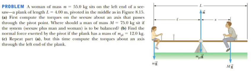 PROBLEM A woman of mass \ ( m = 5 5 . 0 \ mathrm