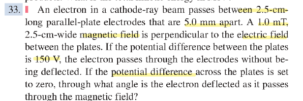 3 3 . II An electron in a cathode - ray beam