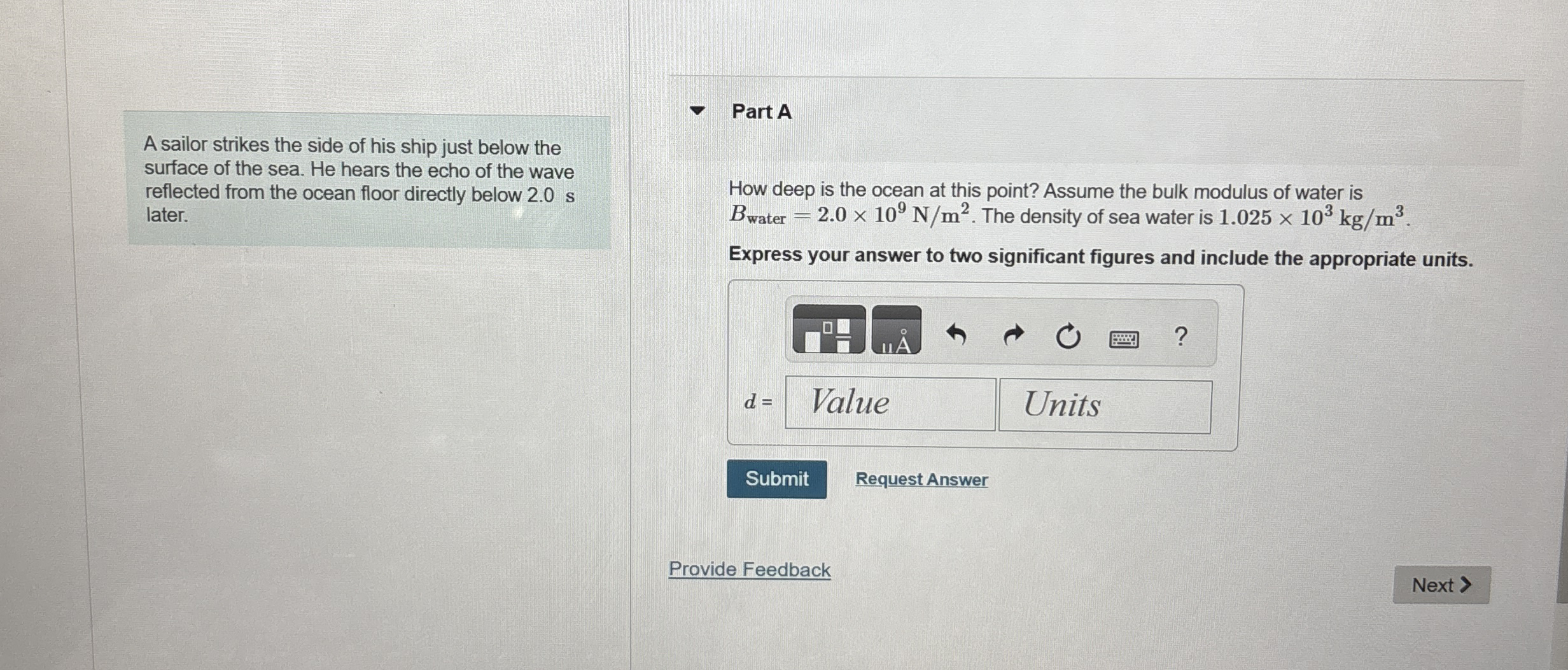 A sailor strikes the side of his ship just below