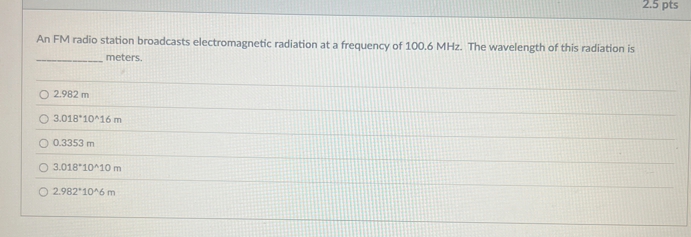 An FM radio station broadcasts electromagnetic