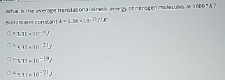 What is the average translational kinetic energy