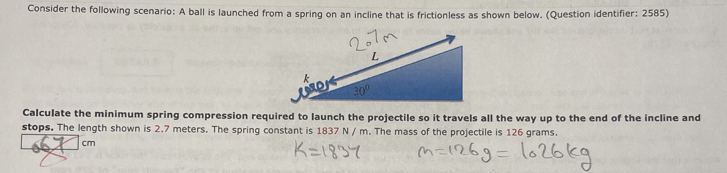 Consider the following scenario: A ball is