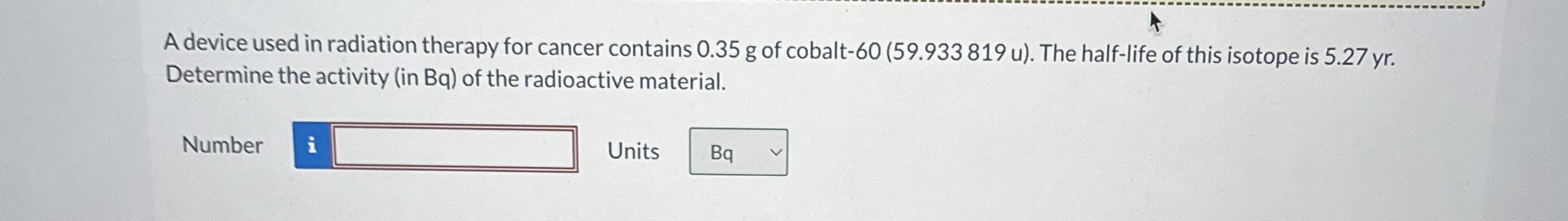 A device used in radiation therapy for cancer