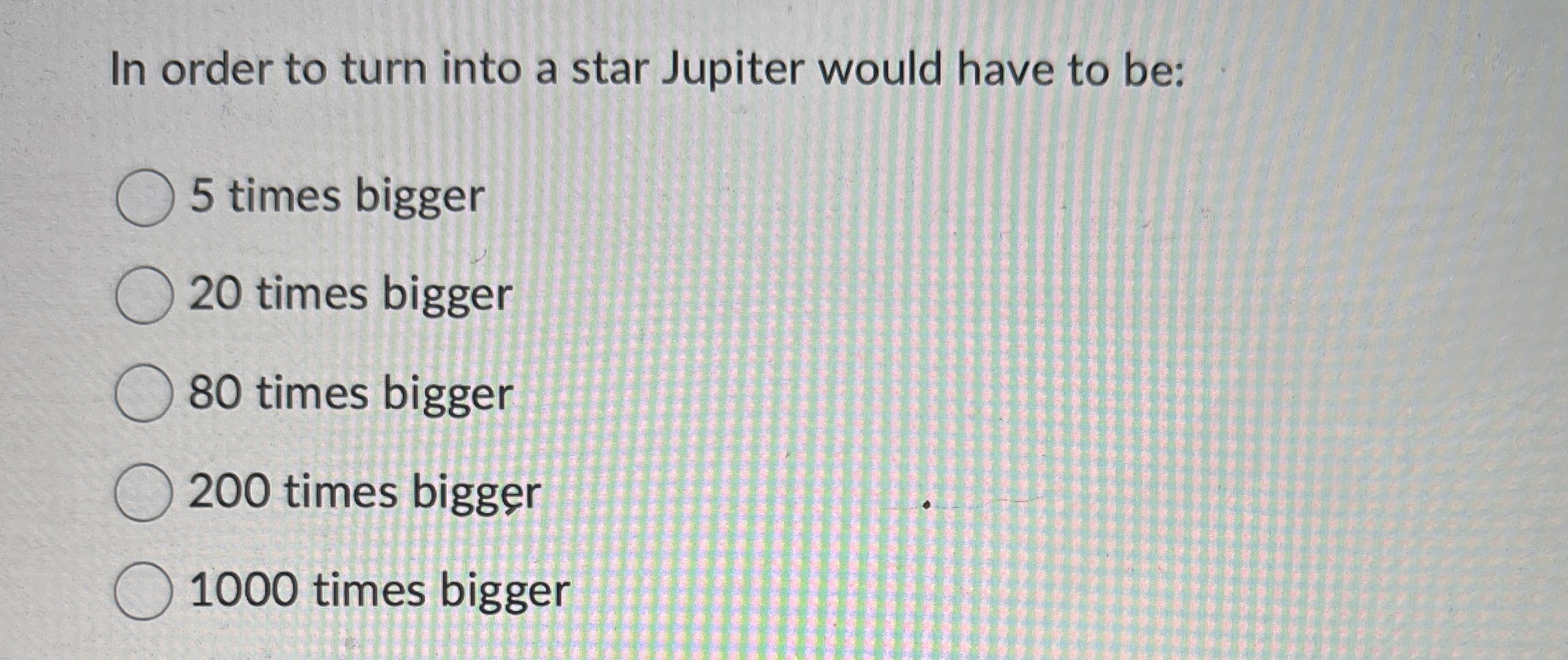 In order to turn into a star Jupiter would have