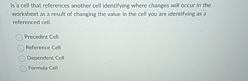 Is'a cell that references another cell