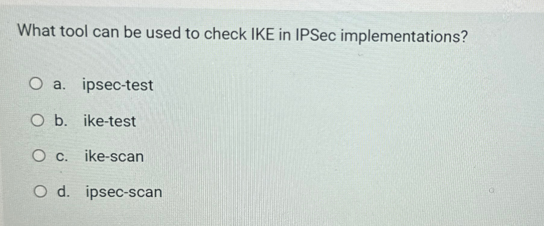 What tool can be used to check IKE in IPSec