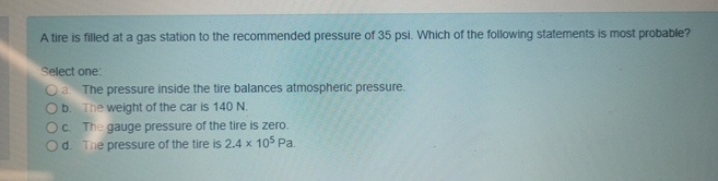 A tire is filled at a gas station to the