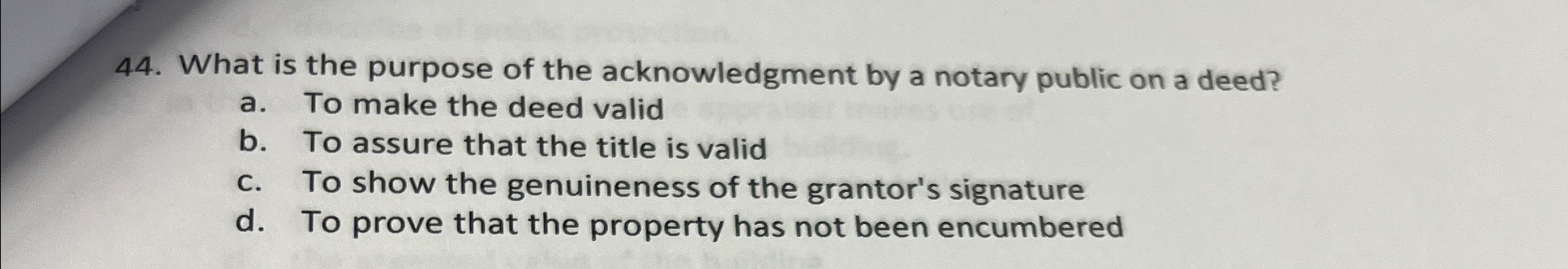 What is the purpose of the acknowledgment by a