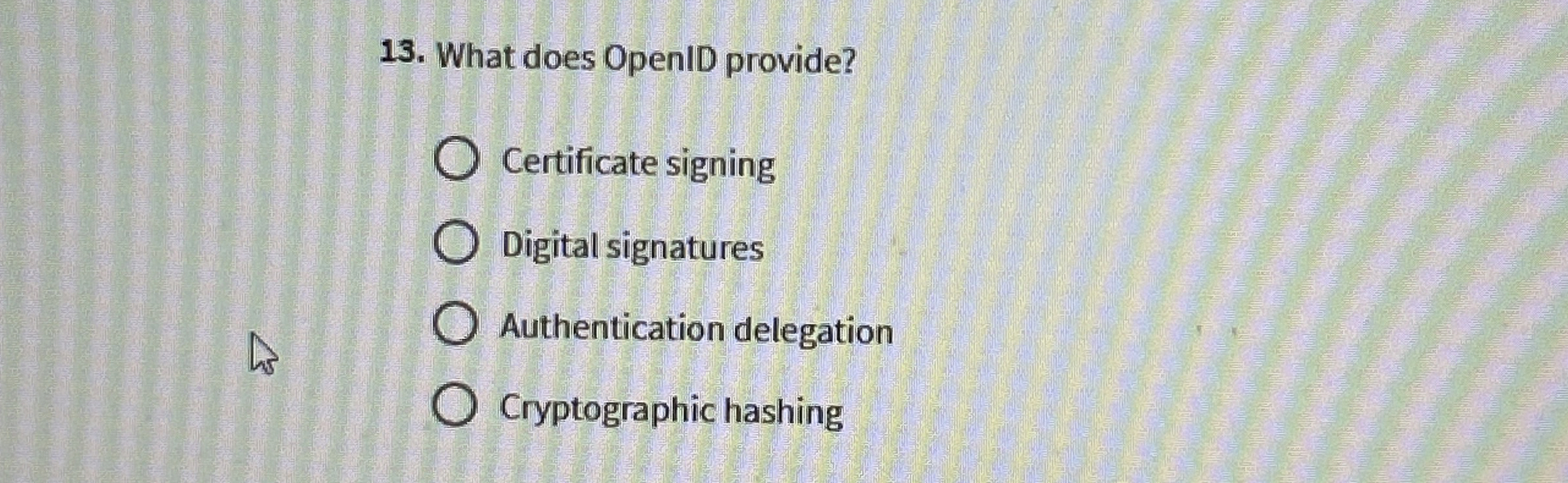 What does OpenID provide? Certificate signing
