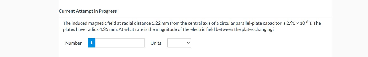 Current Attempt in Progress The induced magnetic
