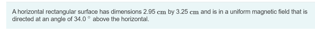 A horizontal rectangular surface has dimensions 2