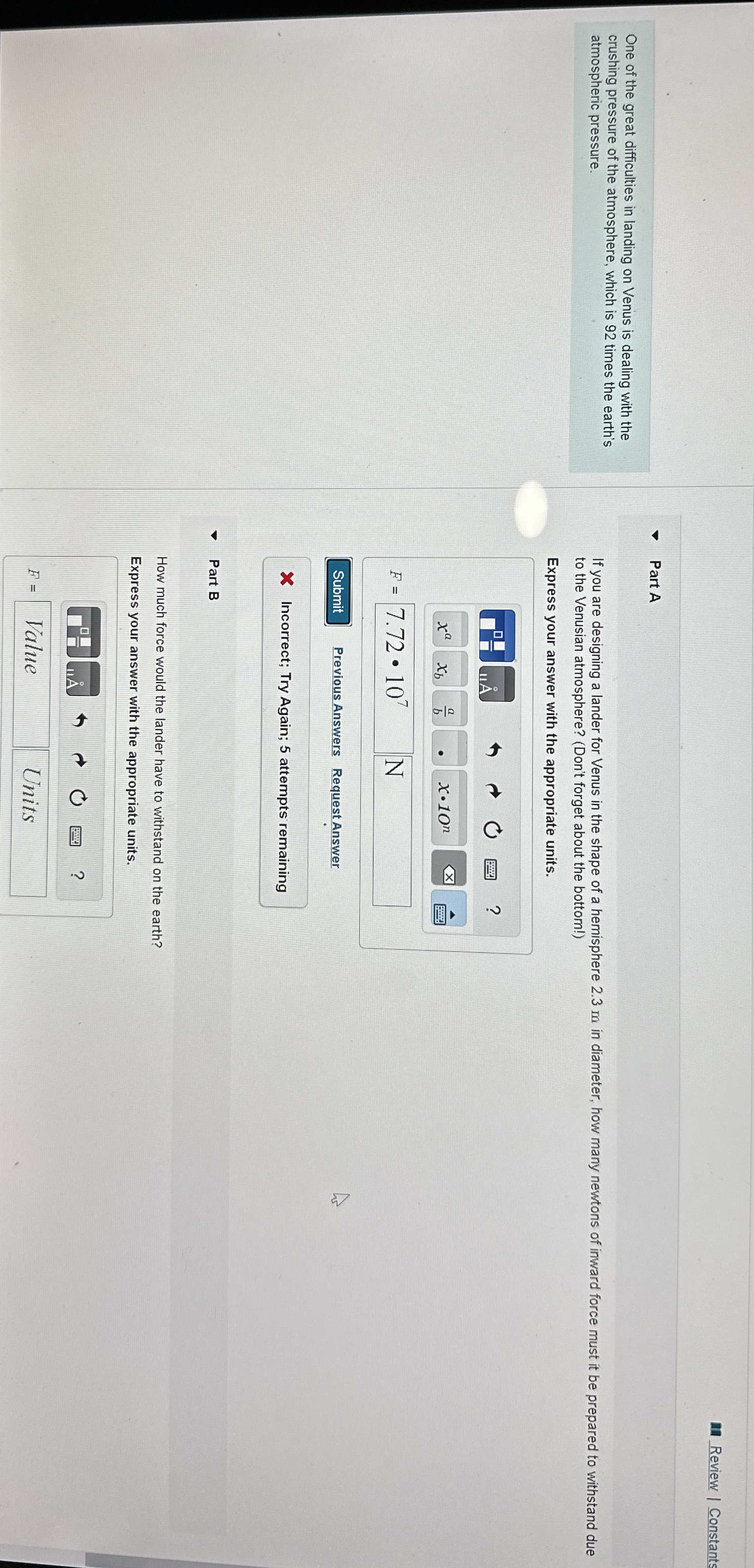 Review Constants One of the great difficulties in