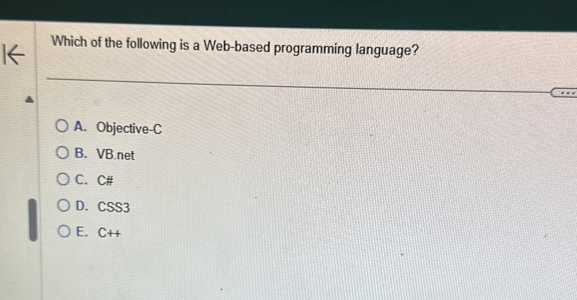 Which of the following is a Web - based