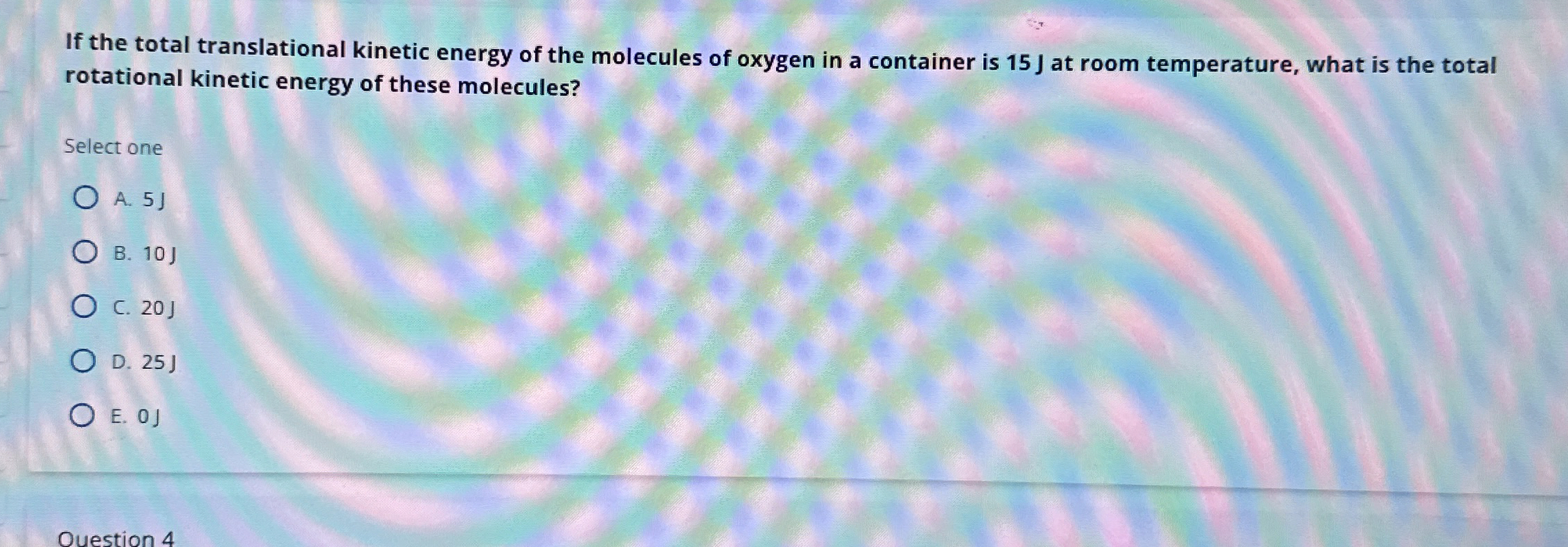 If the total translational kinetic energy of the