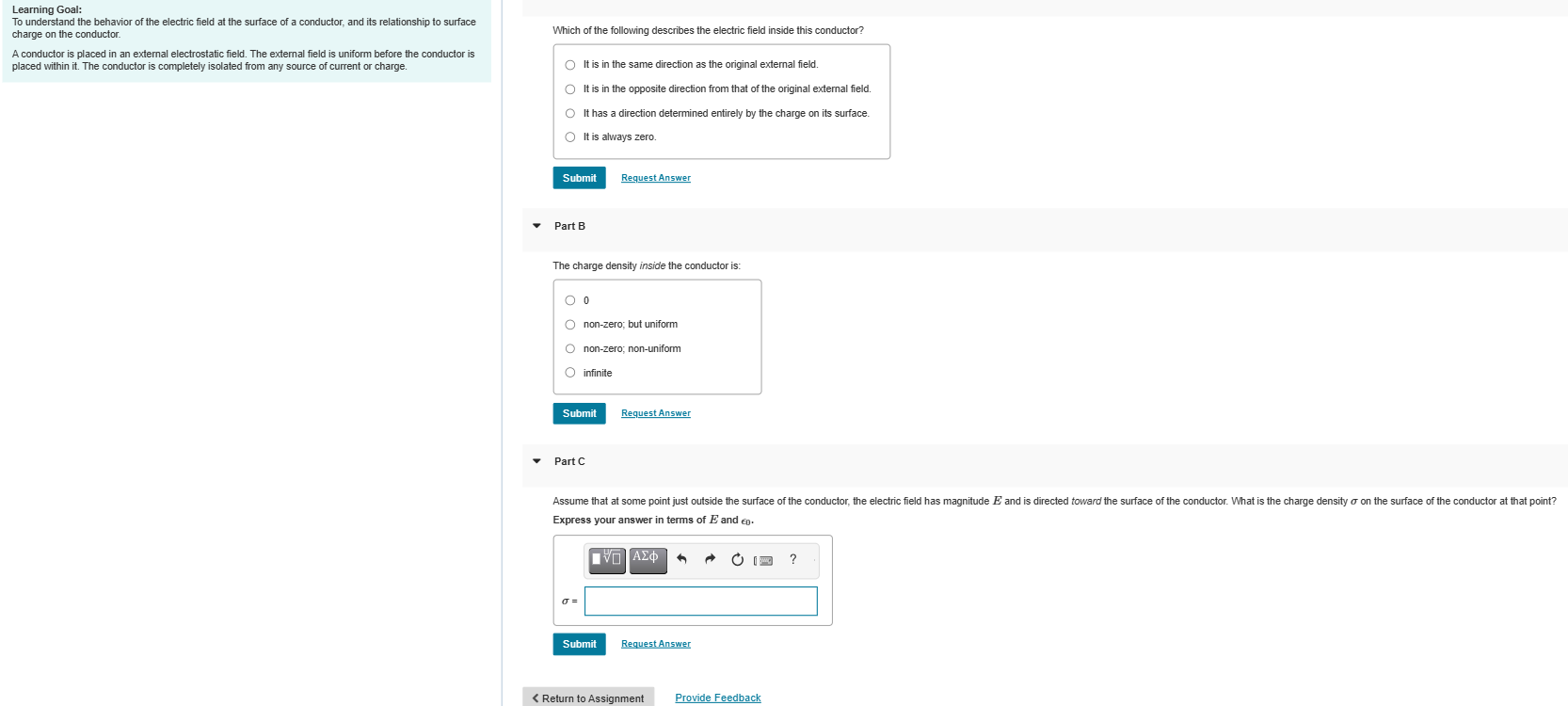 Learning Goal: To understand the behavior of the