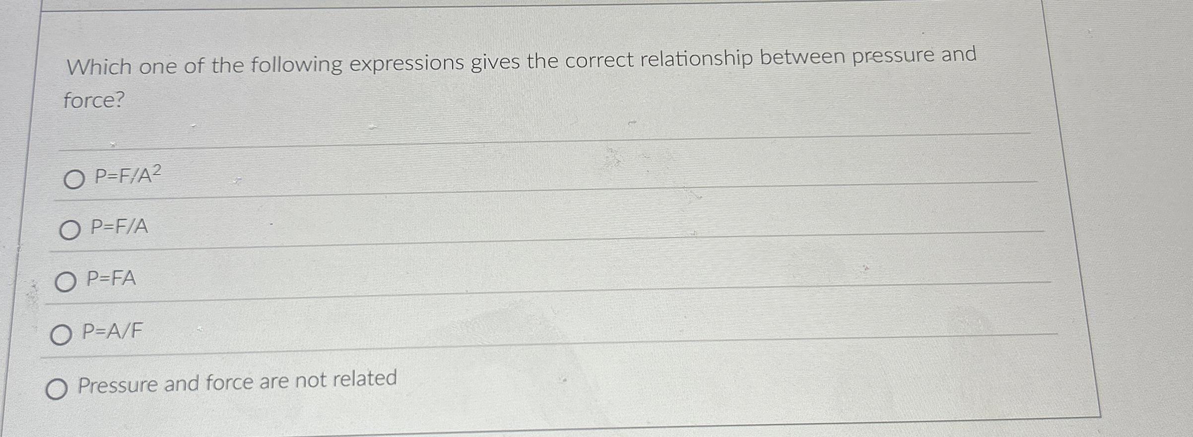 Which one of the following expressions gives the