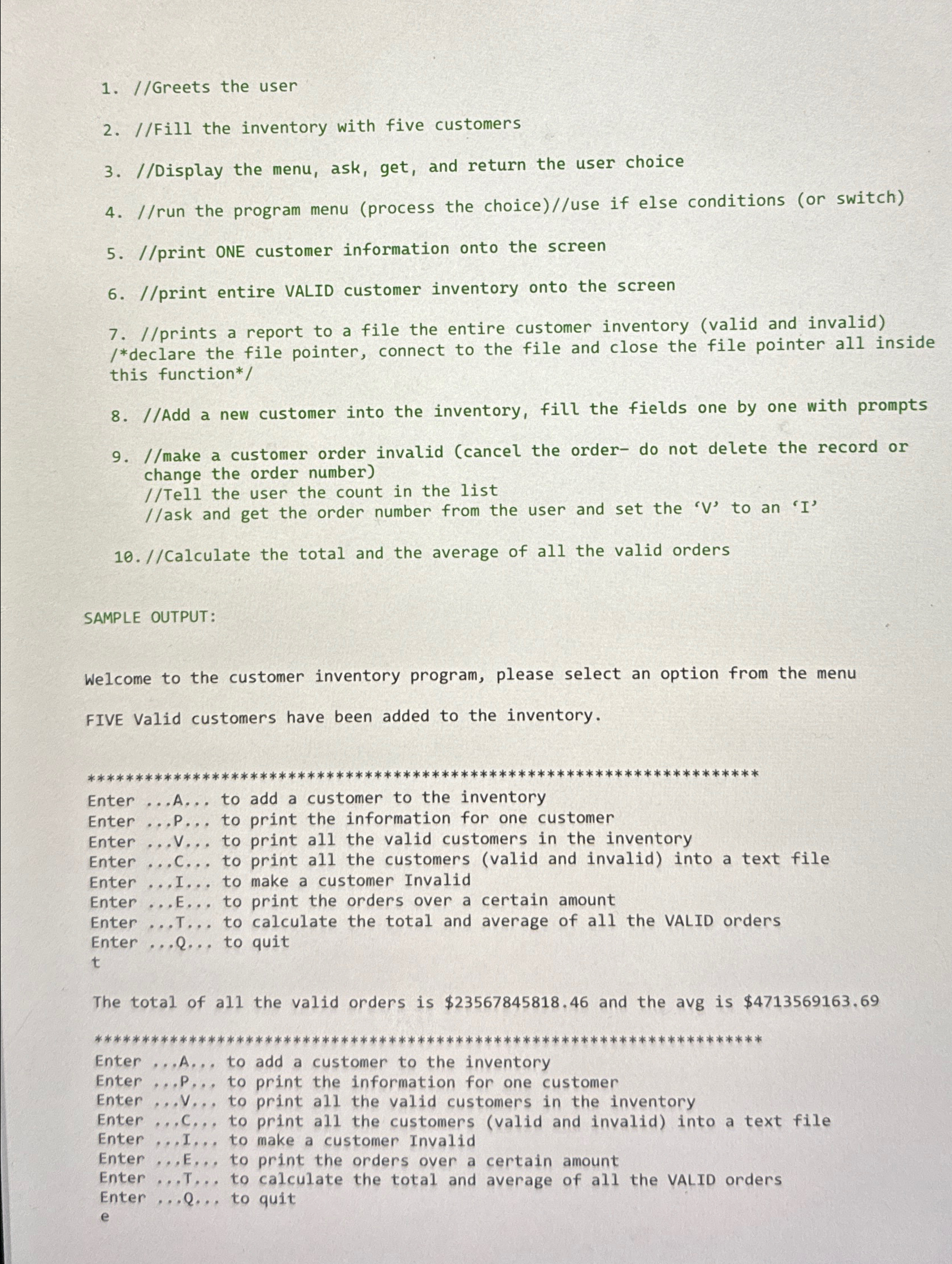 Programming 1 - Program 9 With this assignment