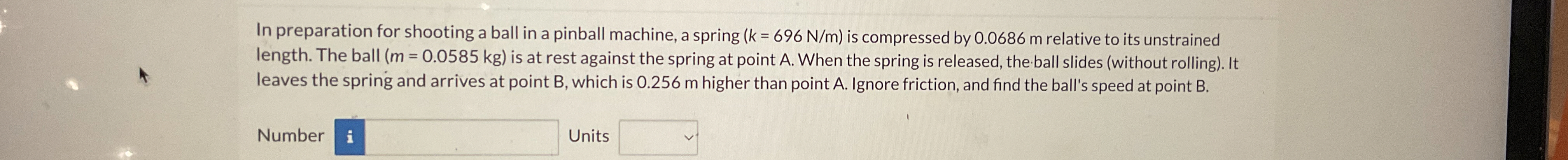 In preparation for shooting a ball in a pinball