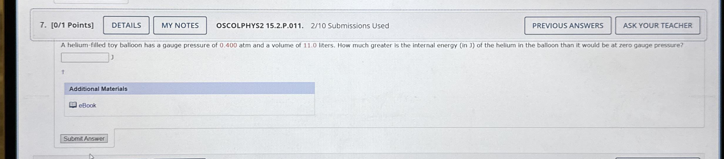 [ 0 / 1 Points ] OSCOLPHYS 2 1 5 . 2 . P . 0 1 1