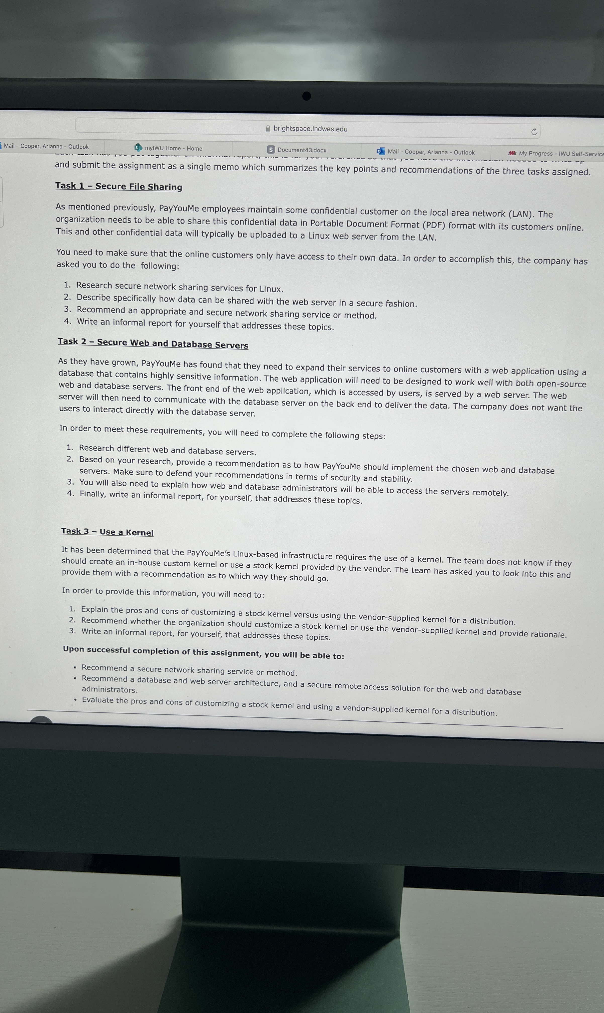 Mail - Cooper, Arianna - Outlook and submit the